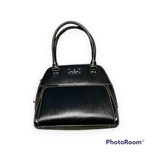 Kate Spade Black Leather Top Handle Purse